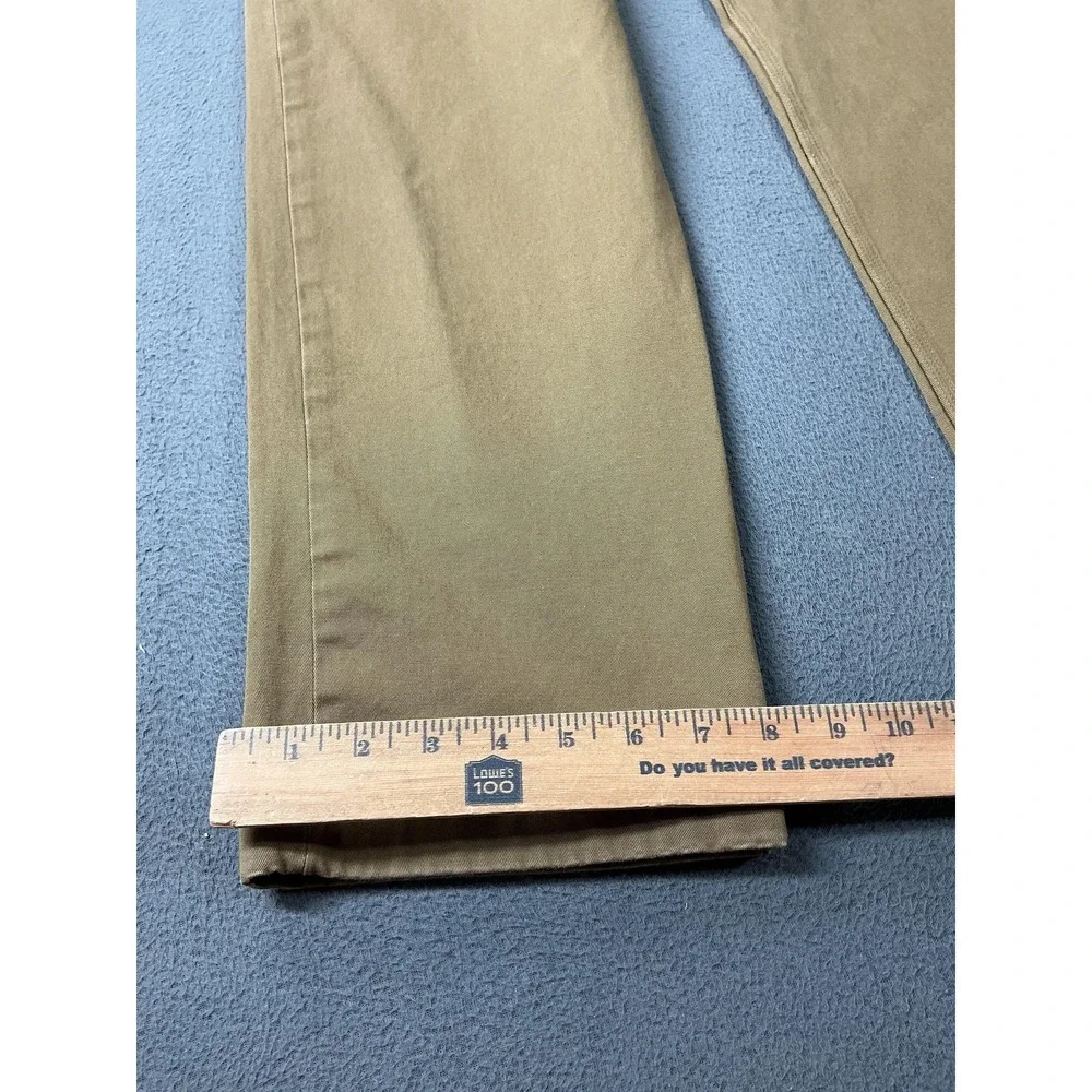 Duluth Trading Pants Mens 36x36 Khaki Brown Chino Relaxed Flex Baggy Ballroom